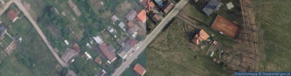 Zdjęcie satelitarne OSP w Dąbrowie