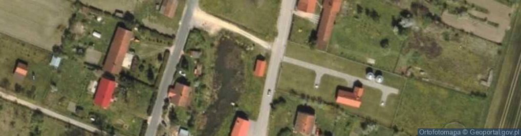 Zdjęcie satelitarne OSP w Dąbrowie