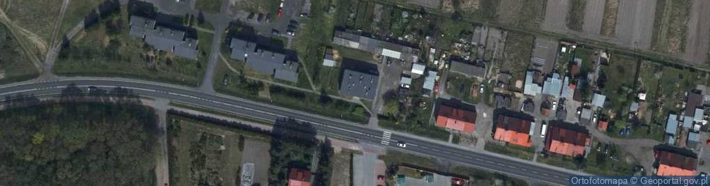 Zdjęcie satelitarne OSP w Dębowej Łęce