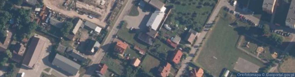 Zdjęcie satelitarne OSP w Debrznie