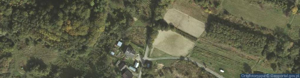 Zdjęcie satelitarne OSP w Domaradzu Poręby