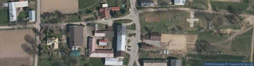 Zdjęcie satelitarne OSP w Dziećmarowie