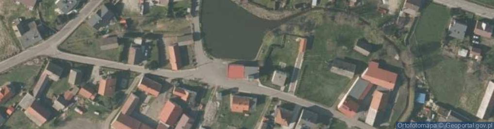 Zdjęcie satelitarne OSP w Dziergowicach