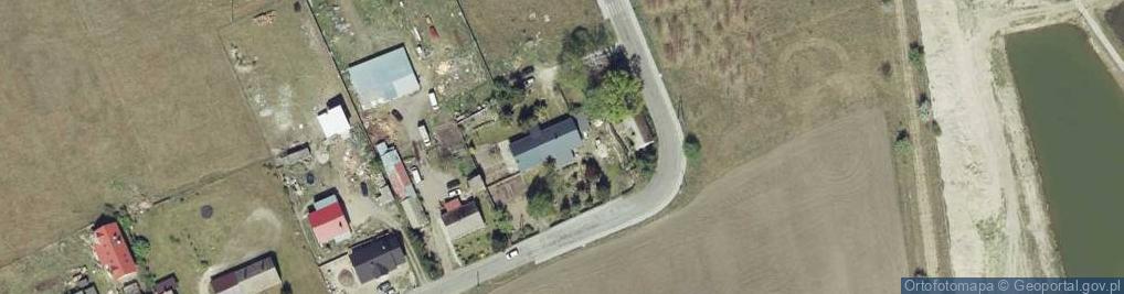 Zdjęcie satelitarne OSP w Dzierżowie