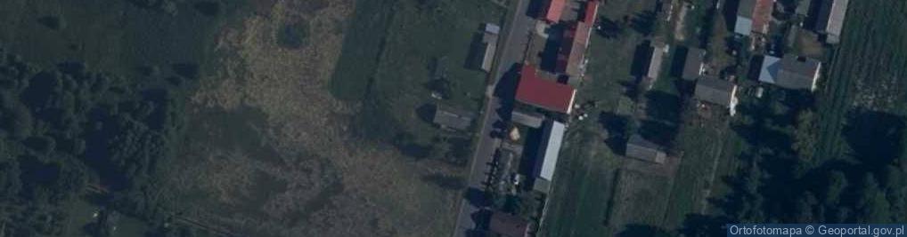 Zdjęcie satelitarne OSP w Dziewulach