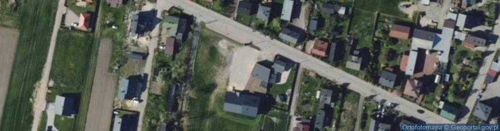 Zdjęcie satelitarne OSP w Gajkowicach