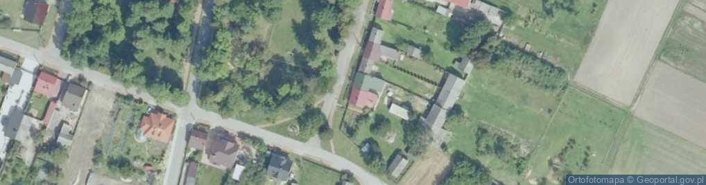 Zdjęcie satelitarne OSP w Glinianach