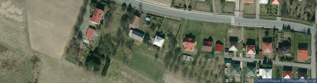 Zdjęcie satelitarne OSP w Gliniku Dolnym