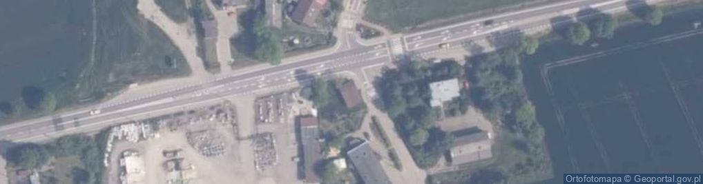 Zdjęcie satelitarne OSP w Gniszewie