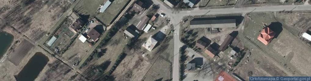 Zdjęcie satelitarne OSP w Górkach