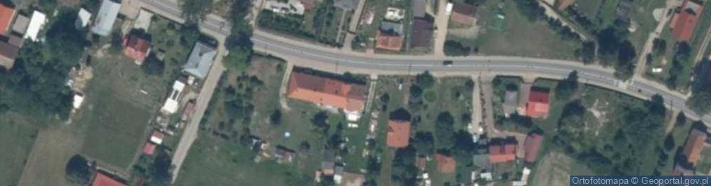 Zdjęcie satelitarne OSP w Gromie