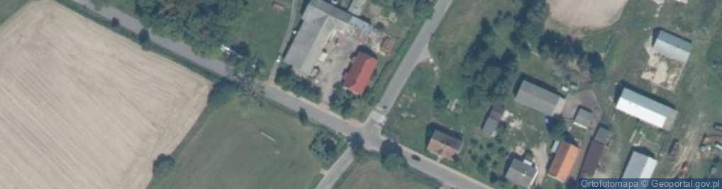 Zdjęcie satelitarne OSP w Gromotach