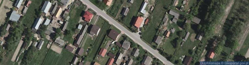 Zdjęcie satelitarne OSP w Gwoźdźcu