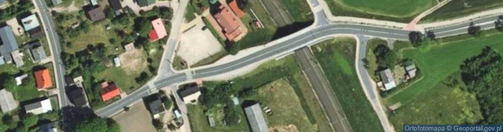 Zdjęcie satelitarne OSP w Hartowcu