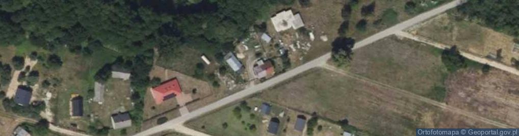 Zdjęcie satelitarne OSP w Klusku