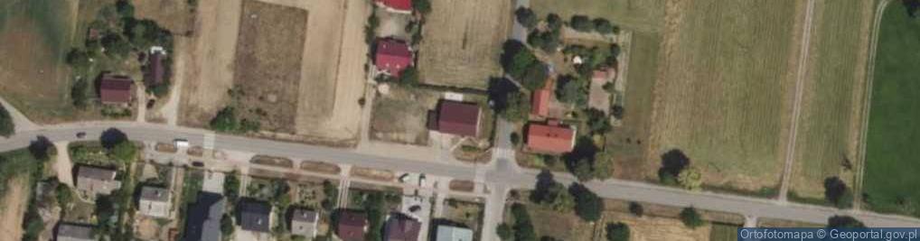 Zdjęcie satelitarne OSP w Korzeniu