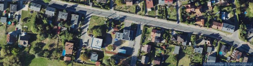 Zdjęcie satelitarne OSP w Kostuchnie