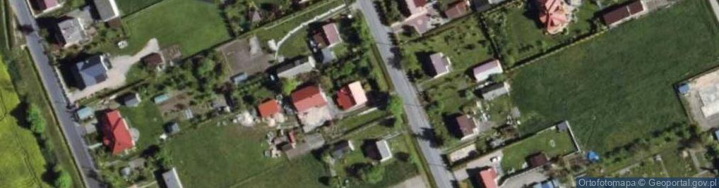 Zdjęcie satelitarne OSP w Krasnem