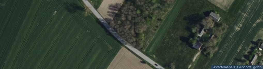 Zdjęcie satelitarne OSP w Krępie