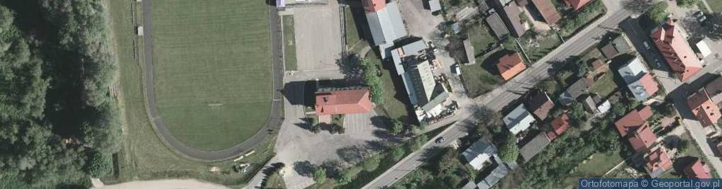 Zdjęcie satelitarne OSP w Krzeszowie