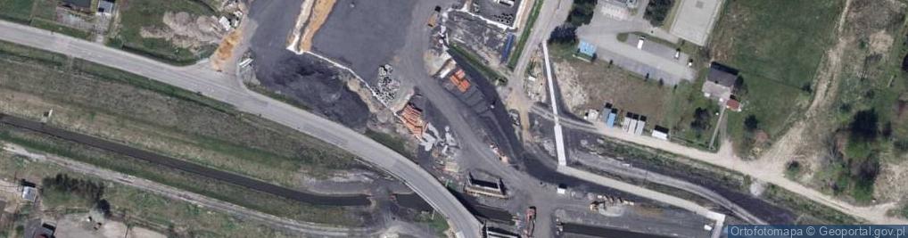 Zdjęcie satelitarne OSP w Krzyżowicach Gmina Pawłowice