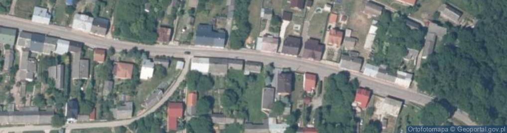 Zdjęcie satelitarne OSP w Kurozwękach