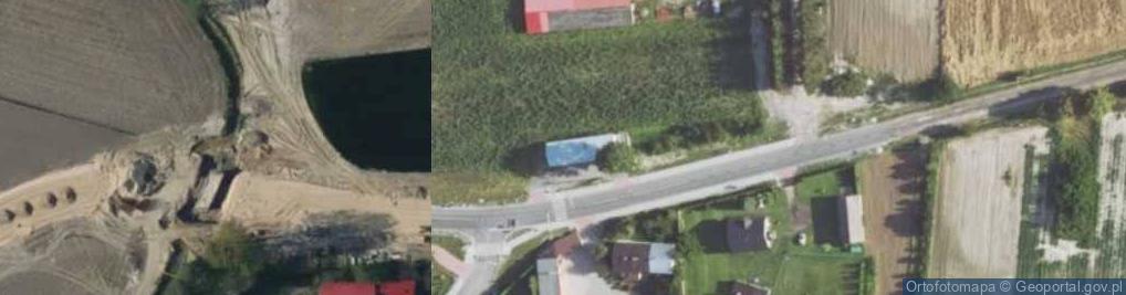 Zdjęcie satelitarne OSP w Kwaskowie