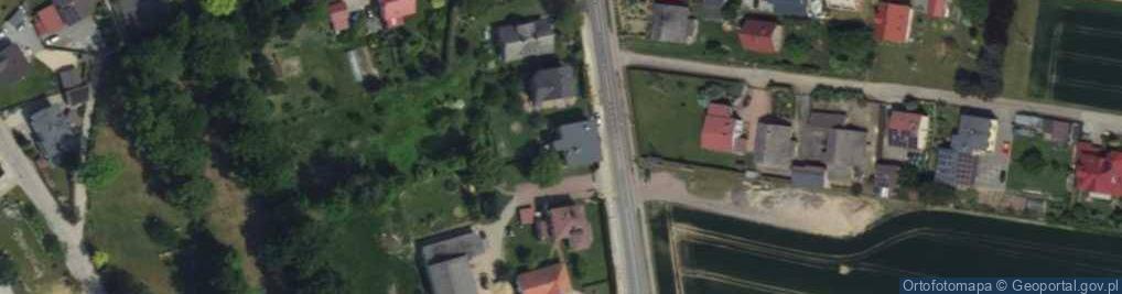 Zdjęcie satelitarne OSP w Łące