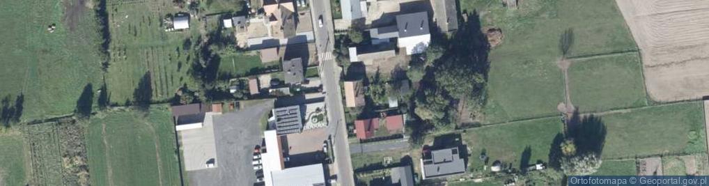 Zdjęcie satelitarne OSP w Łąkiem