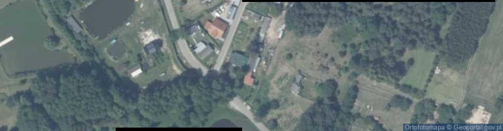 Zdjęcie satelitarne OSP w Laskach
