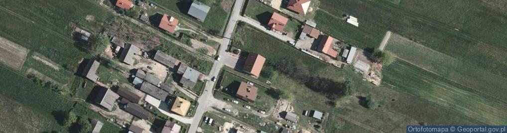 Zdjęcie satelitarne OSP w Laskach