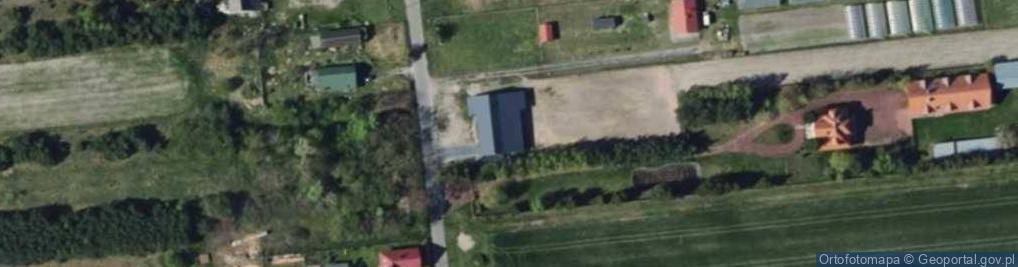 Zdjęcie satelitarne OSP w Łazach Dąbrowie