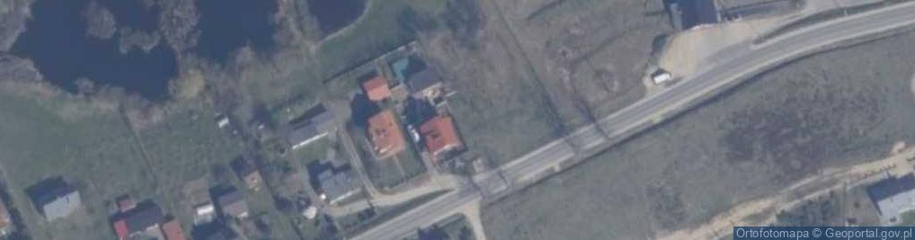 Zdjęcie satelitarne OSP w Łebnie