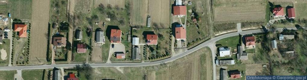 Zdjęcie satelitarne OSP w Lisowie