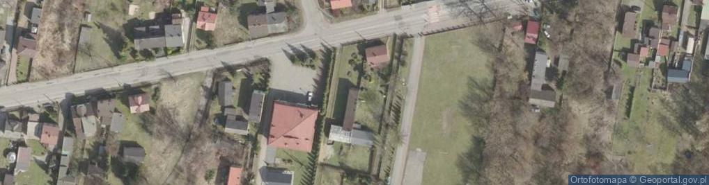 Zdjęcie satelitarne OSP w Łośniu