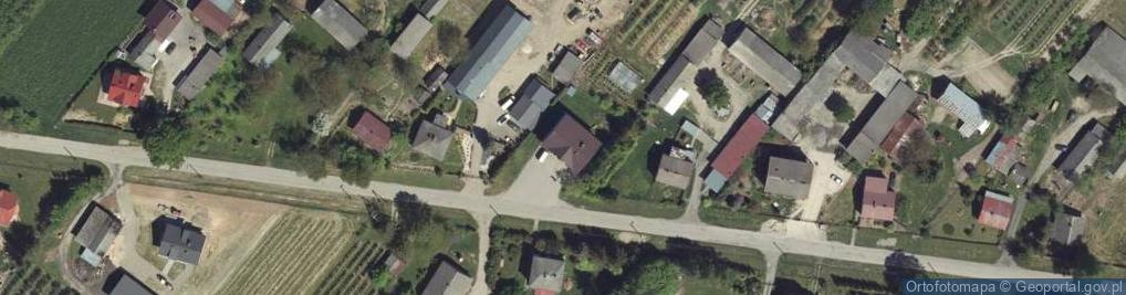 Zdjęcie satelitarne OSP w Ludwinowie