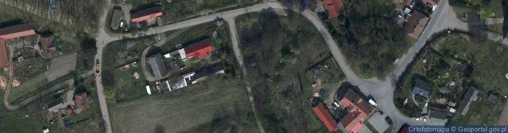 Zdjęcie satelitarne OSP w Łysinach