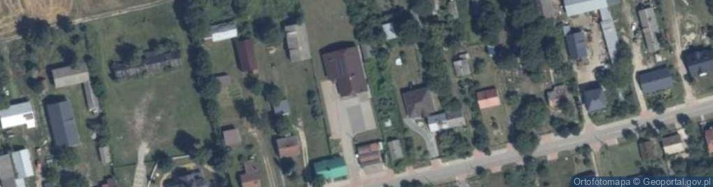 Zdjęcie satelitarne OSP w Łysowie
