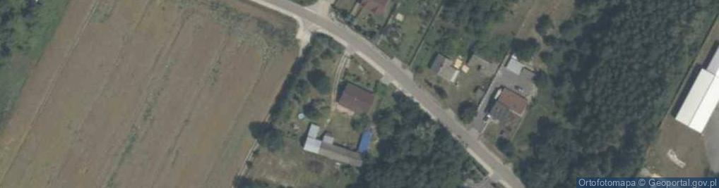 Zdjęcie satelitarne OSP w Młodocinie Większym
