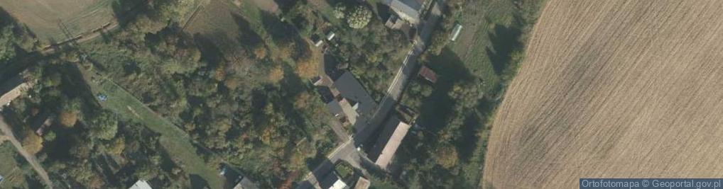 Zdjęcie satelitarne OSP w Mokrem