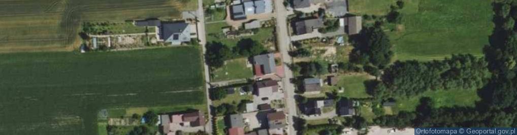 Zdjęcie satelitarne OSP w Nowej Wiosce Gmina Krzyżanowice