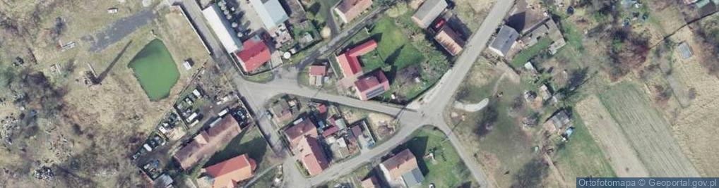 Zdjęcie satelitarne OSP w Nowym Zagórze