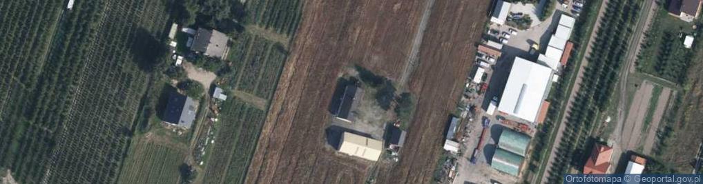 Zdjęcie satelitarne OSP w Pabierowicach