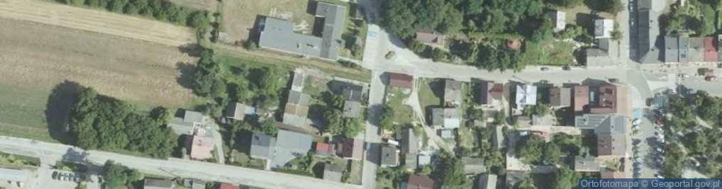 Zdjęcie satelitarne OSP w Pacanowie