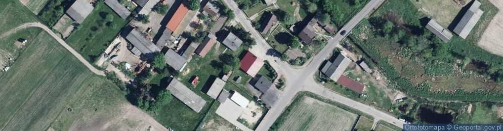 Zdjęcie satelitarne OSP w Paprotni