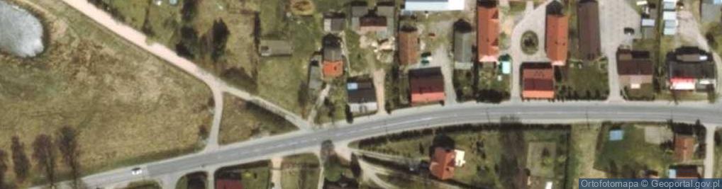 Zdjęcie satelitarne OSP w Pawłowie