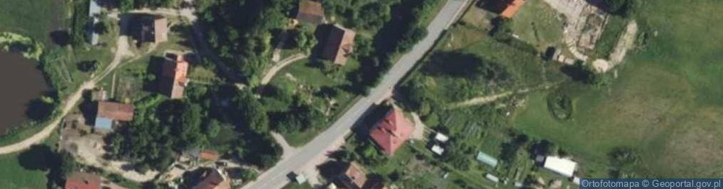 Zdjęcie satelitarne OSP w Pieszkowie