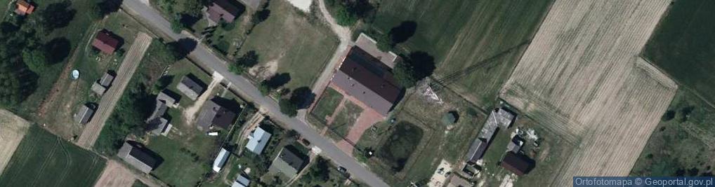 Zdjęcie satelitarne OSP w Płudach