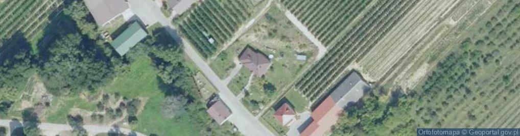 Zdjęcie satelitarne OSP w Polanowie