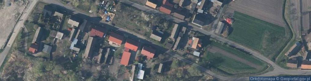 Zdjęcie satelitarne OSP w Połęcku